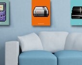 Nintendo NES (8-bit Series) A3 Print - Orange color - BiscottoCotto