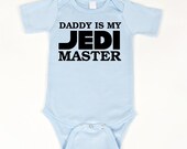 Daddy is my Jedi Master Bodysuit (Blue)