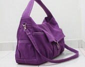 KINIES CLASSIC  in Purple - Single Strap Shoulder bag / Cross Body Messenger