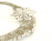 Silver Choker Necklace with Czech Crystals