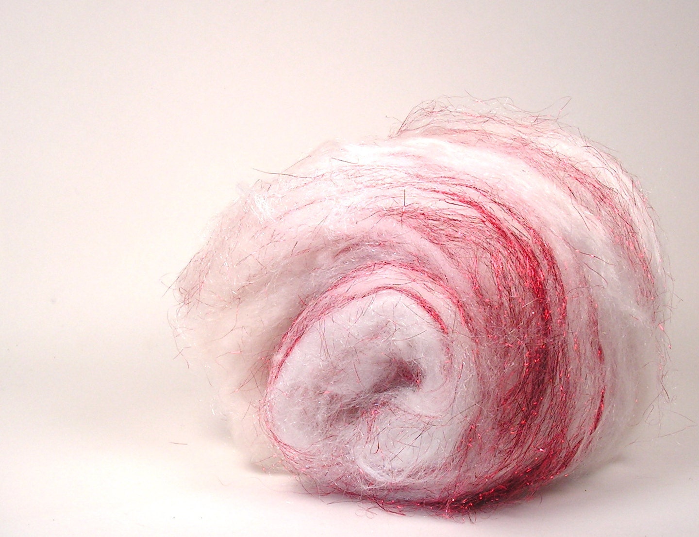 Super Sparkle Sock Batts  HEAT MEISER  4.6 oz  Two Batts White Blue Local Merino, Bamboo, Firestar, Nylon, Angelina