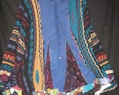 Funky Blue Bobby Shirt with sweater sleeves