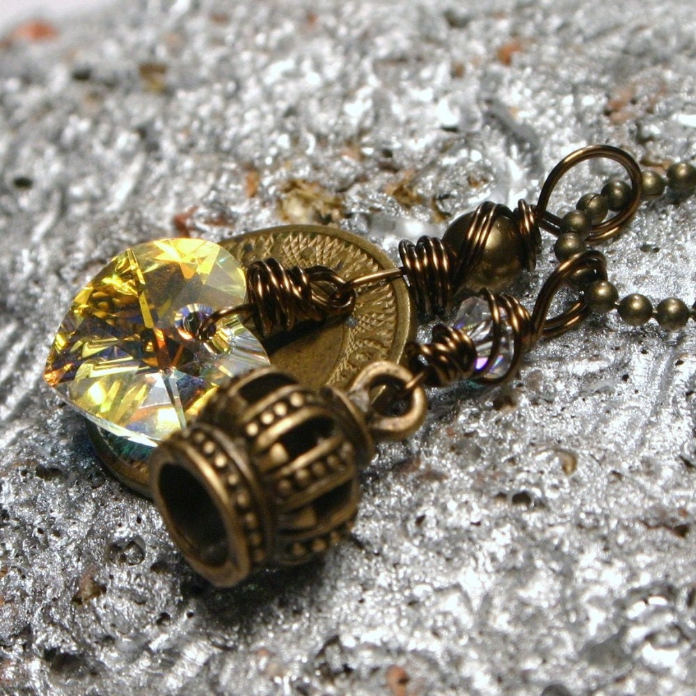Queen of New York City ... NYC Transit Token ... Necklace