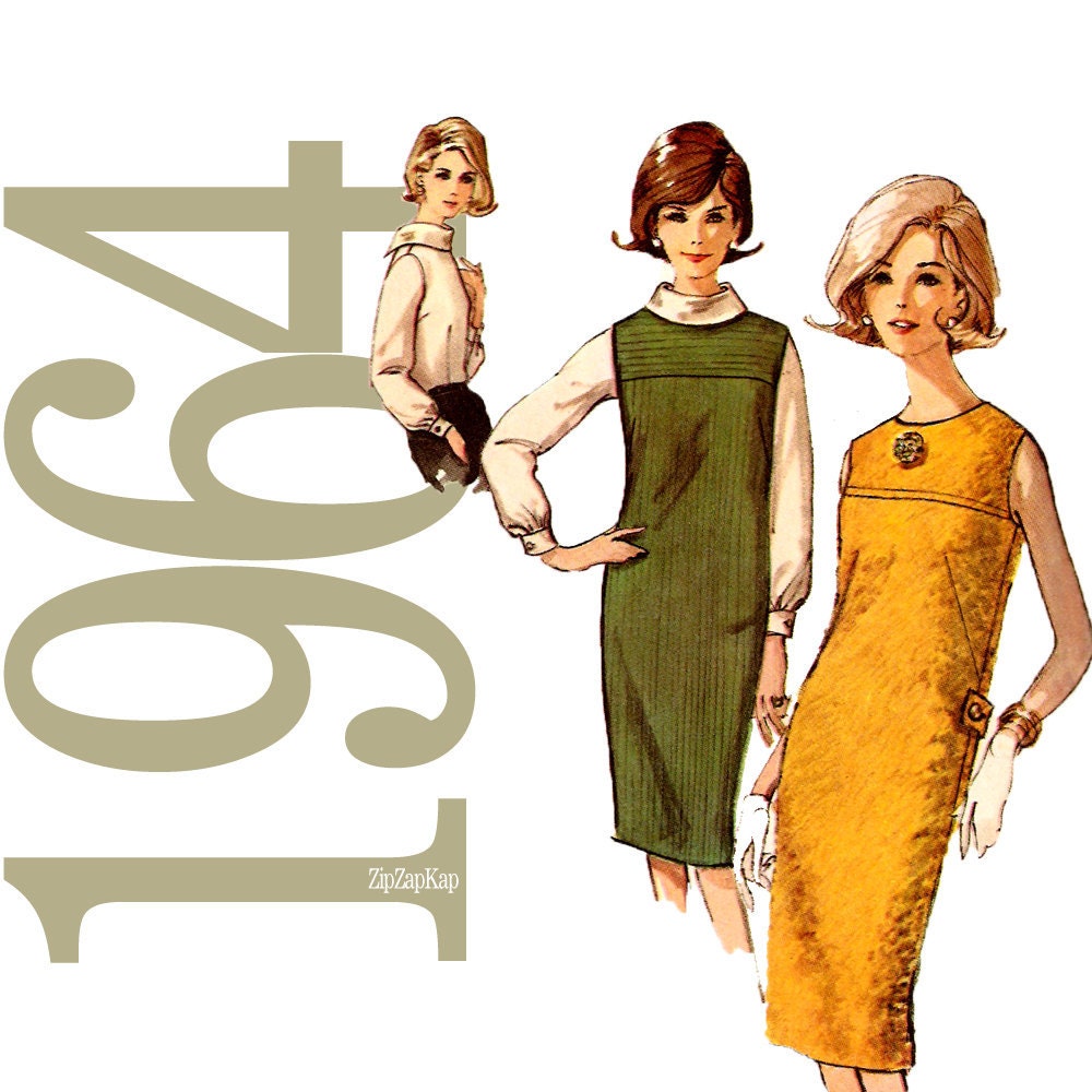 60s Dresses Vintage Sewing Pattern B36 Simplicity 5537 UNCUT FF