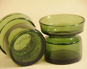 Jens Quistegaard for Dansk Green Glass Candlesticks