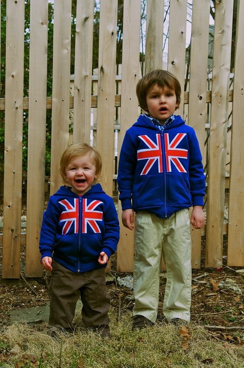 Royal Union Jack Flag Hoody for Kids or Infants