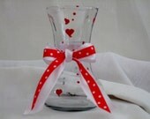 Valentine Polka Dot Vase