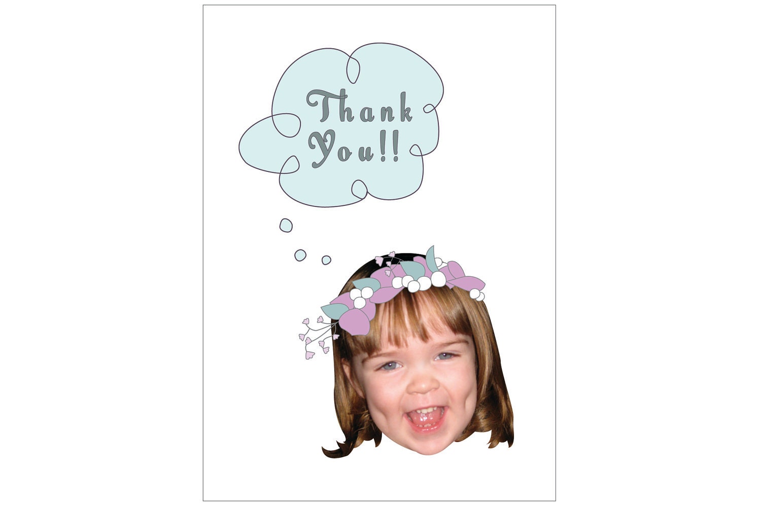 Ballerina Thank You Card - Custom Made Just For You Within Hours