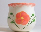 Coral Flower Votive Holder