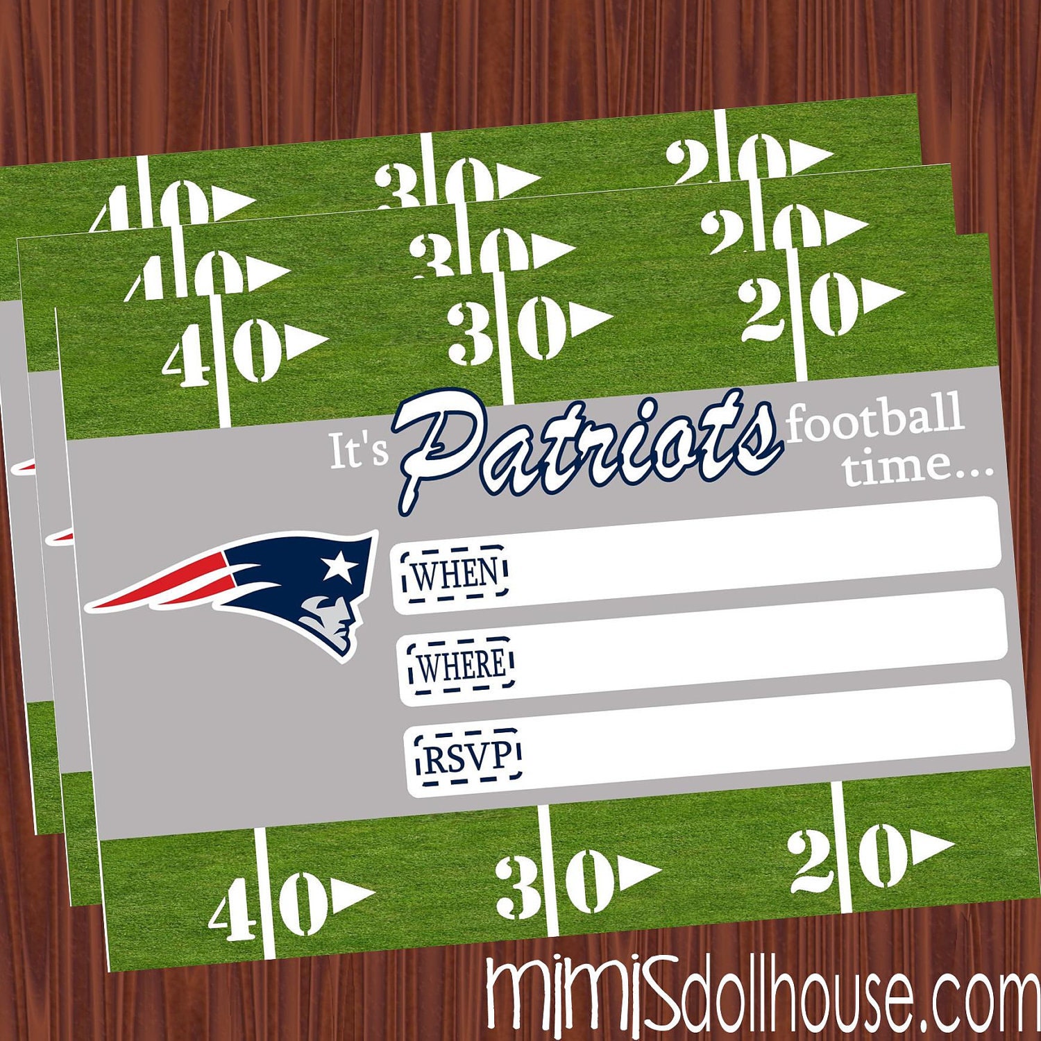 Patriots Invitation-Super Bowl Party Invitation-JPEG/PDF Il_170x135