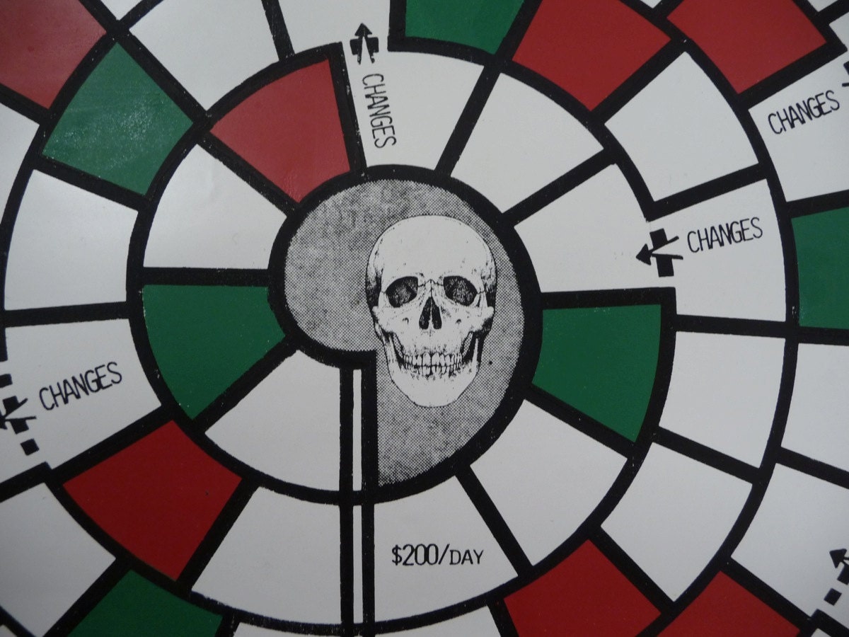 The Junkie Game John Newmeyer Counter Culture 70's Art Drugs Death Skull Board Boardgame