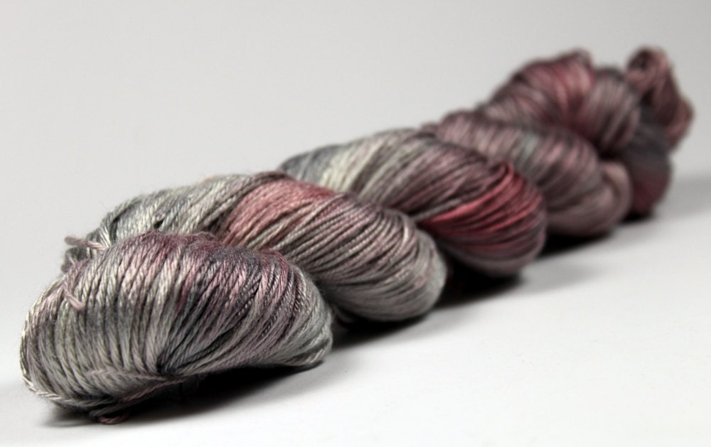 Steel Roses Hand Dyed Silk & Merino yarn 100g