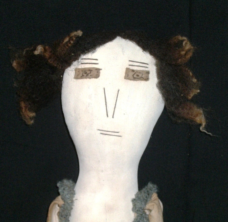 Handmade Primitive Folk Art Doll - Vasalissa