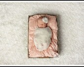 Newborn Photography Prop - SWADDLE WRAP - Ivory Open Knit Fabric