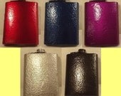 2 Pack of NEW Fully Insulated 8-oz Metallic Colors Stainless Steel Whiskey or Rum Flask With FREE Custom Lasering and In-country Shipping