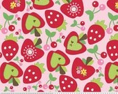 Hoo's in the Forest Fruit - Pink - Fabric - Riley Blake - 1 yd