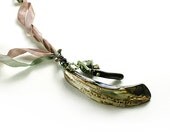 Paua Shell Pendant with Black Coral, Turquoise, Silk, Macrame - adjustable, pink, green
