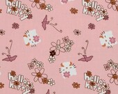 SALE - Half Yard - Hello Kitty - Birds in pink