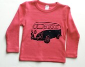 NEW Volkswagen Bus Long Sleeve Sleeve Tshirt- Baby, Kids, Mens or Womens