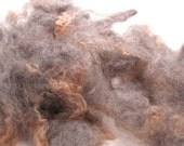 Romney Wool Locks TITANIUM Gray Beige Washed Wool 4 oz