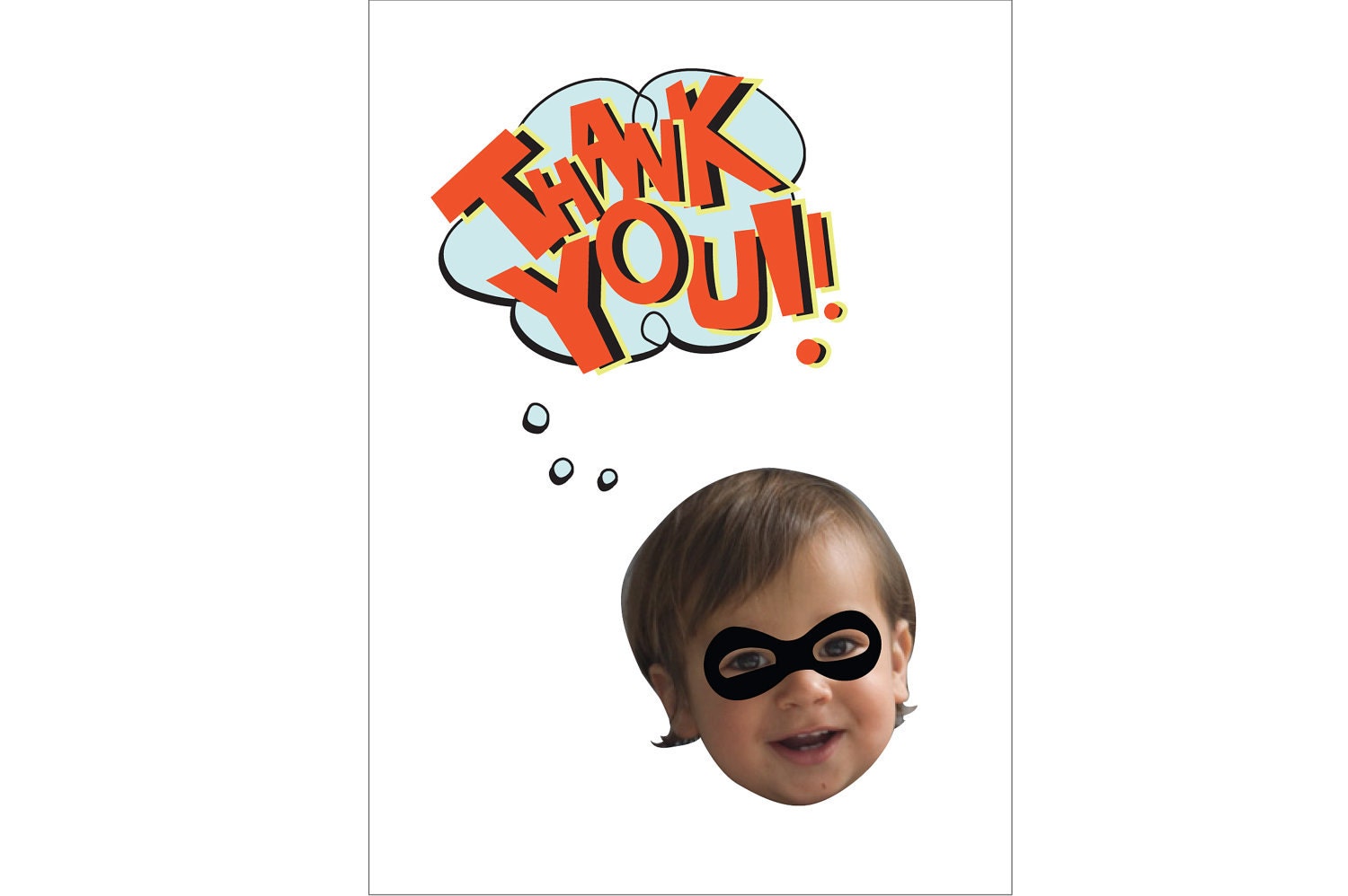 Superhero Thank You Card  (Boy)