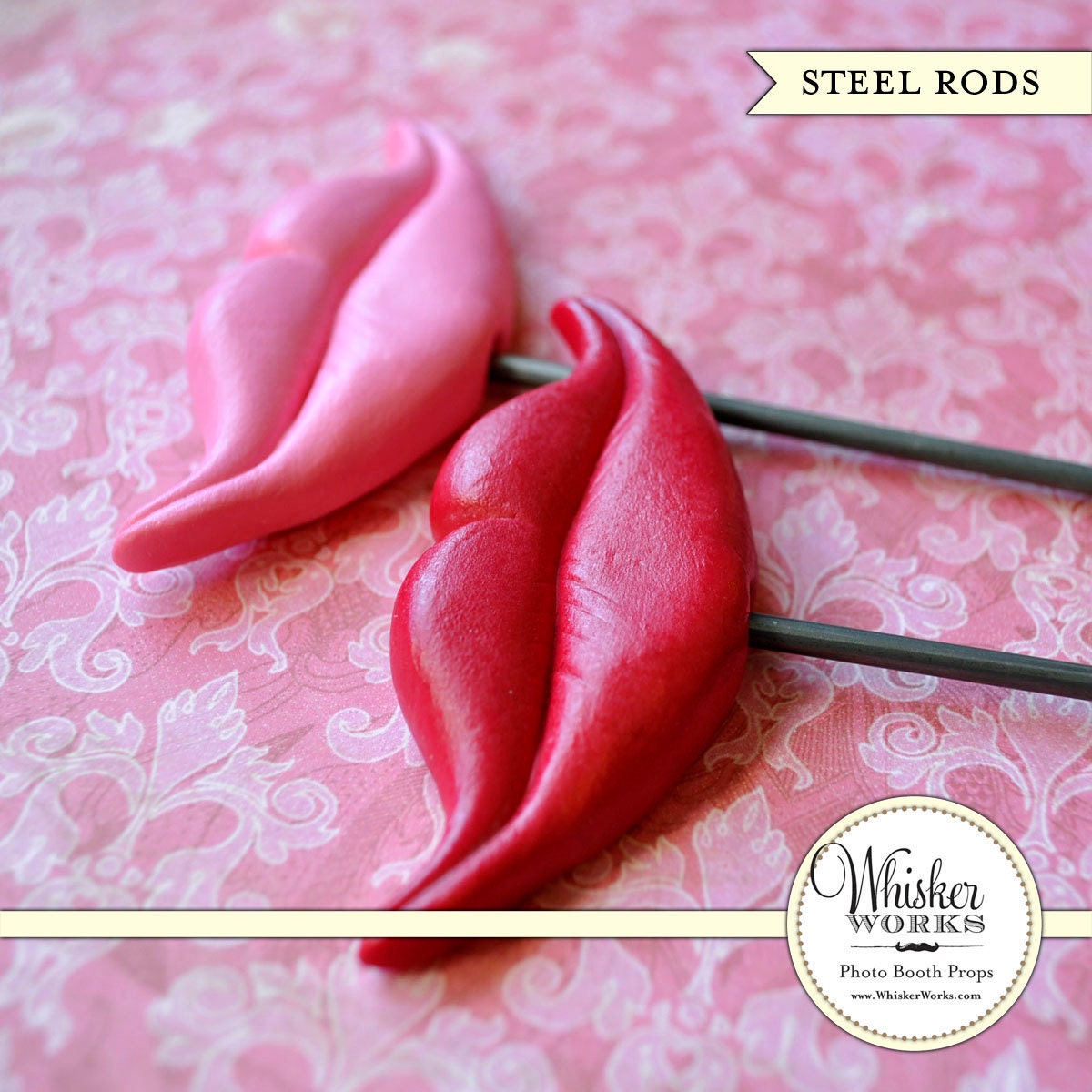 Plastic Lips on STEEL RODS - The Lovely Ladies - Set of 2 Il_170x135