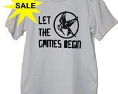 SALE - Let The Games Begin Mens Shirt SIZE MEDIUM