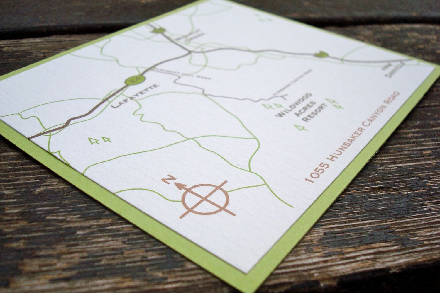 Custom Wedding Map Design - coordinate with your invitations - Printable Digital File