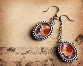 20% OFF Sale Vintage Inspired Jewelry Photo Earrings - Psychedelic Daisy - original fine art photo