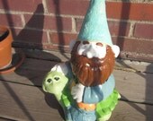 Garden gnome on turtle