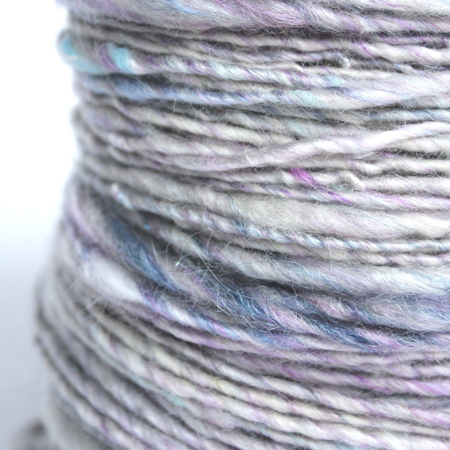 Handspun Art Yarn Wool Alpaca FAERIE