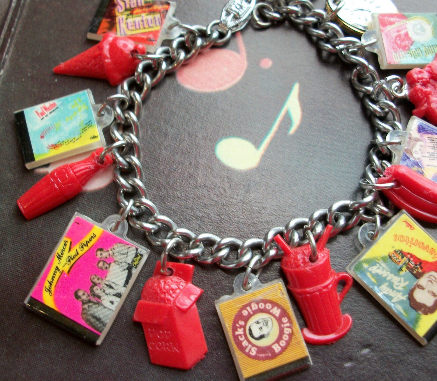 Retro 1940s Charm Bracelet