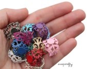 you choose 40 lovely enamel filigree rings, adjustable