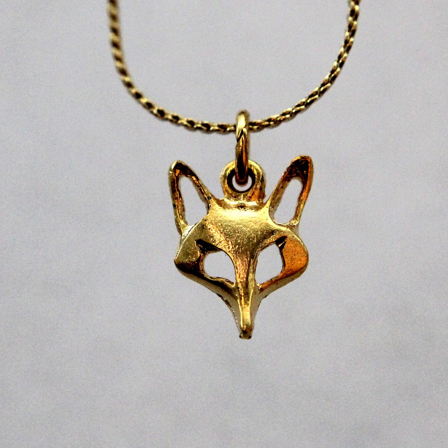Fox Necklace in Gold