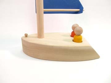 wooden sailboat