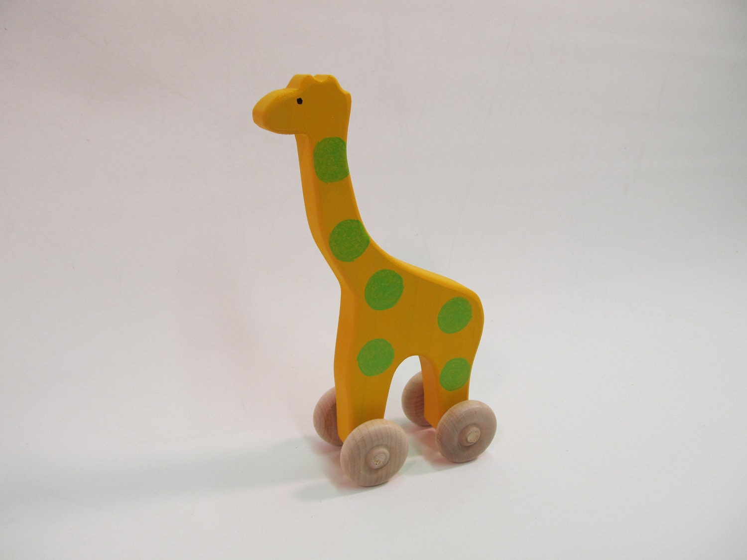 Giraffe Rollimal - a baby/toddler wooden toy animal