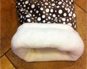 Pet Bed, Guines Pig, Hamster, Rats, etc SNUGGLE SACK, Faux Fur