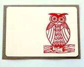 Sweet owl single notecard