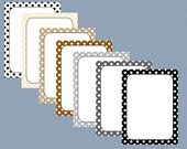 Digital Journal Spots- Polka Dots Neutral Colors set of 7