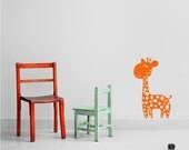 Baby Giraffe Wall Decal - Vinyl Wall Stickers Art