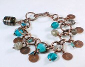 Charm Bracelet, Inspiration Bracelet, Word Believe Bracelet