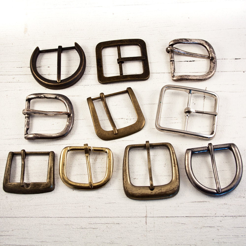 Old Belt Buckles Lot of 10 Belt Width 1 1/2"