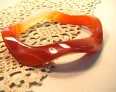 Carnelian bangle bracelet