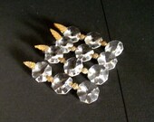 Vintage Glass Crystals from Old Chandelier.  Great for Jewelry Design