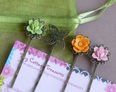 Sushi Garden -- Vintage Style Hair Pin Set  -- Antiqued Brass Hair Accessory Set