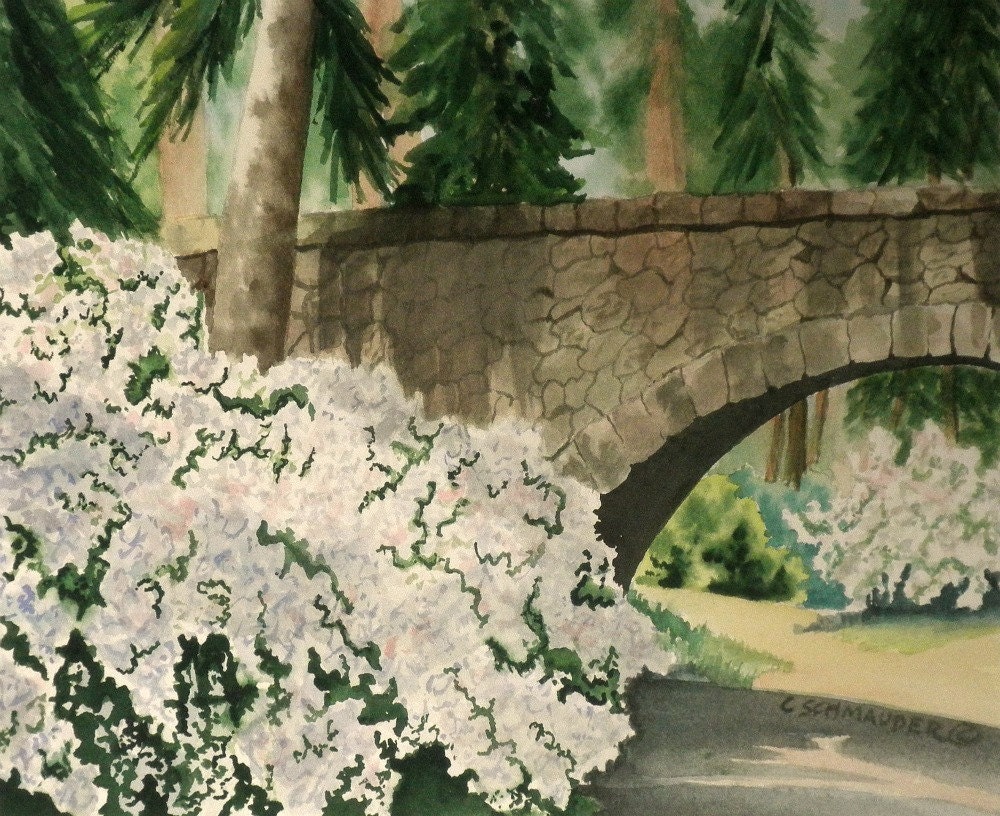 Bridge at Manito Park - Limited Edition Giclee