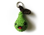 MADE TO ORDER: Happy Pear Keychain
