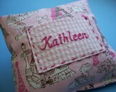 Tooth Fairy Pillow for Girls with Custom Hand Embroidery by Dolce Dreams