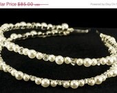 Tiara - Double Pearl and Crystal Tiara