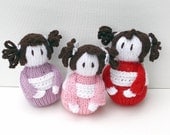 Kamiko, Japanese Doll, Little Goddess, Hand Knit Doll, Variety of Colors Available, Ready to Ship